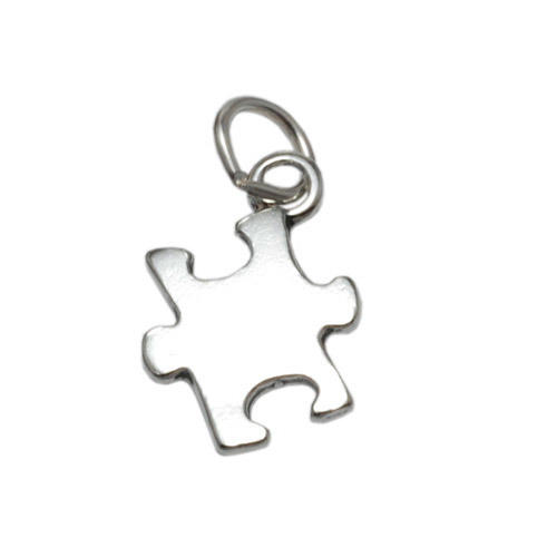 Charms & Solderable Accents Sterling Silver Puzzle Piece Charm
